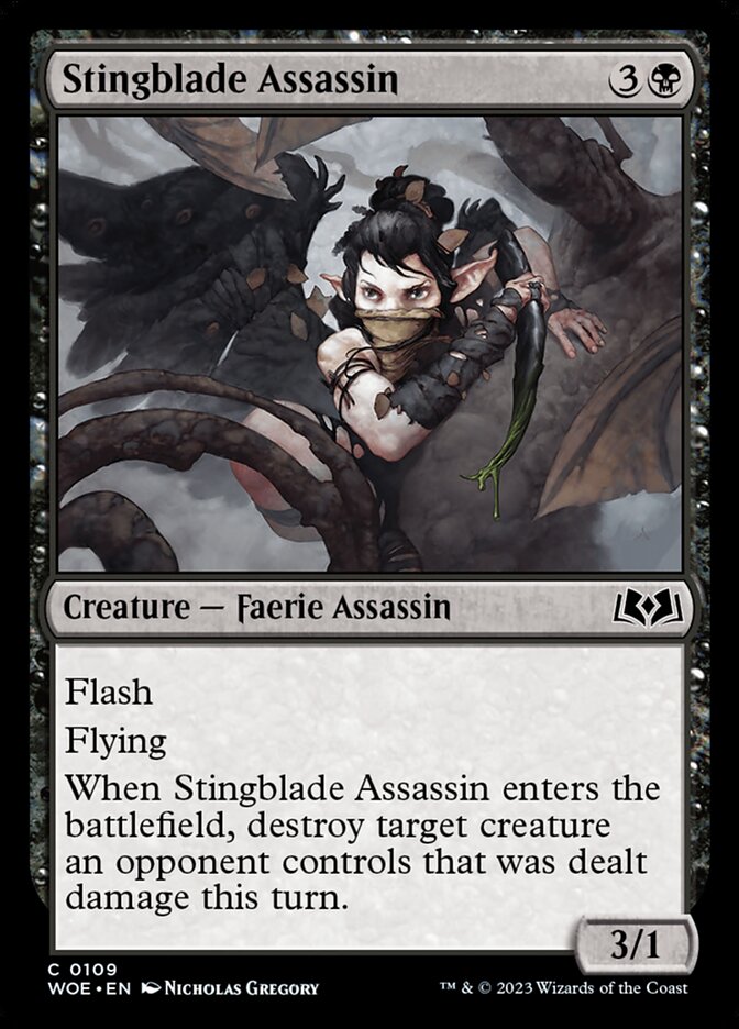 Stingblade Assassin - (Foil): Wilds of Eldraine