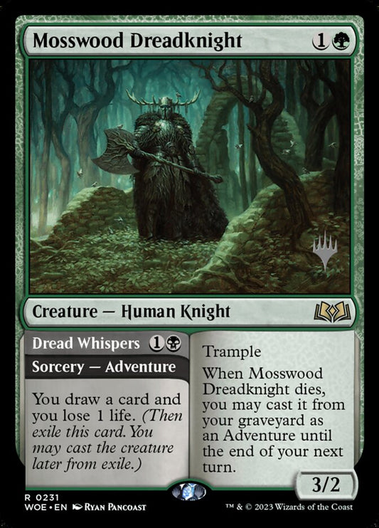 Mosswood Dreadknight // Dread Whispers (Promo Pack) (Wilds of Eldraine) - (Foil): Wilds of Eldraine Promos