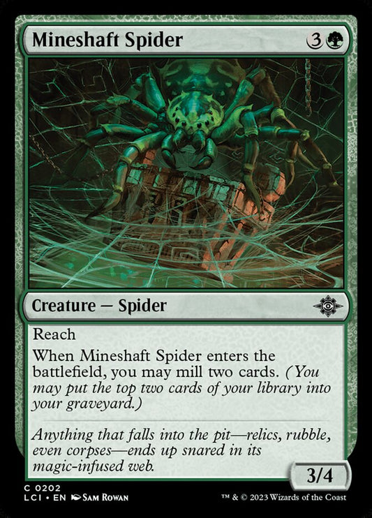 Mineshaft Spider - (Foil): Lost Caverns of Ixalan