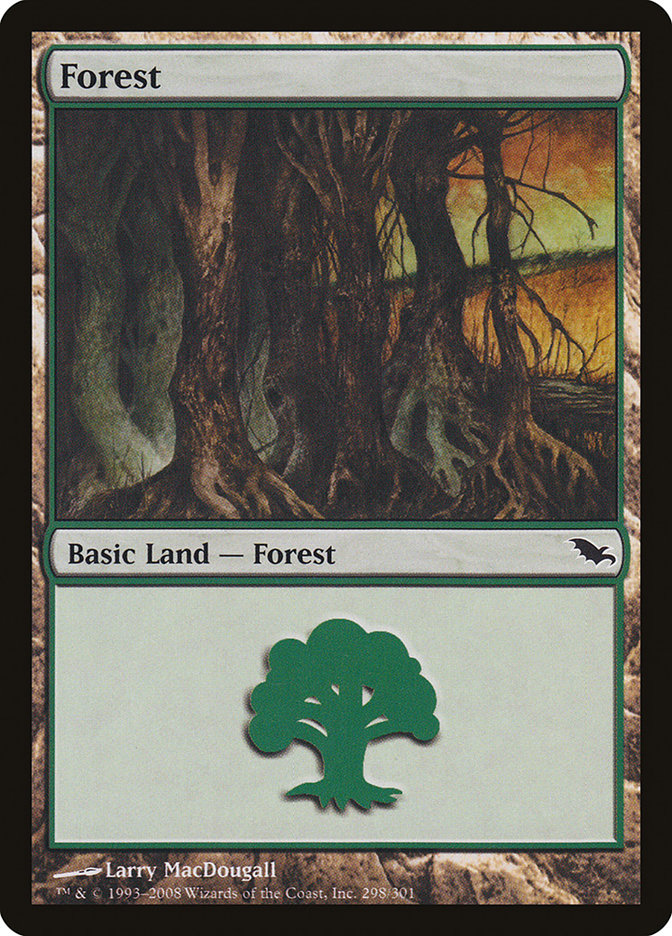 Forest (#298) - (Foil): Shadowmoor