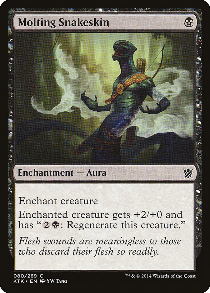Molting Snakeskin - (Foil): Khans of Tarkir