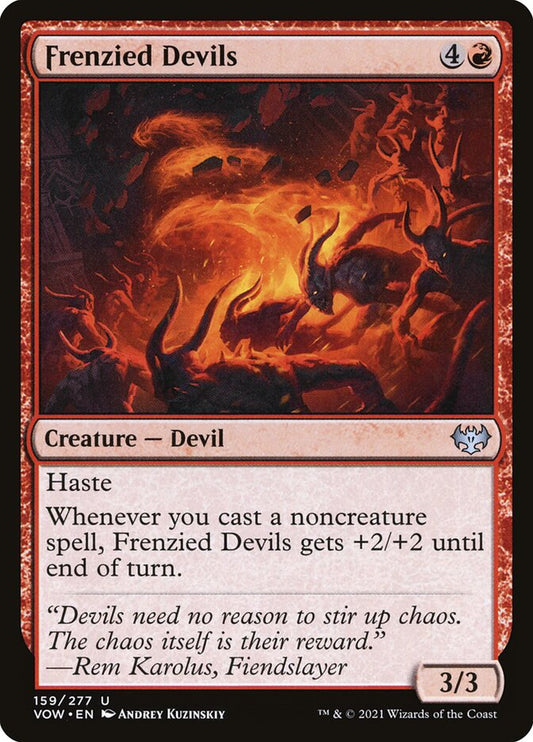 Frenzied Devils - (Foil): Innistrad: Crimson Vow