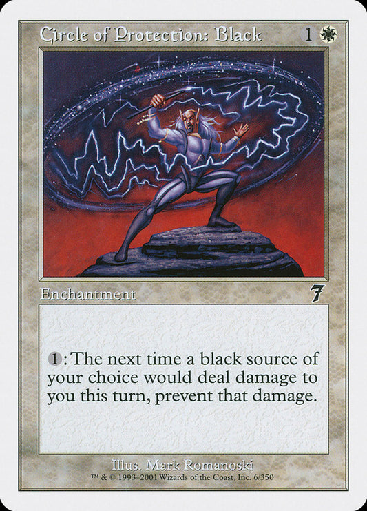 Circle of Protection: Black - (Foil): Seventh Edition