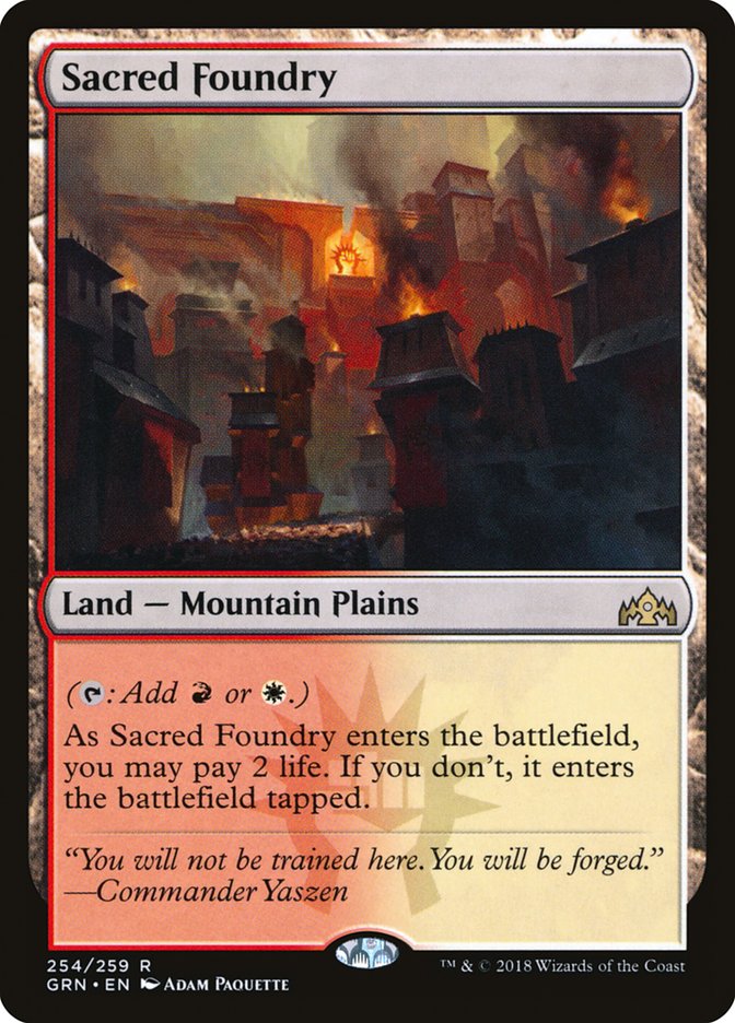 Sacred Foundry - (Foil): Guilds of Ravnica