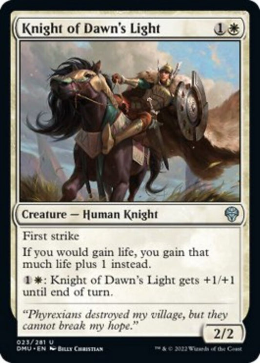 Knight of Dawn's Light - (Foil): Dominaria United