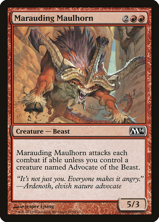 Marauding Maulhorn - (Foil): Magic 2014