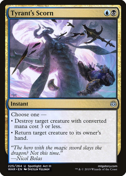 Tyrant's Scorn - (Foil): War of the Spark