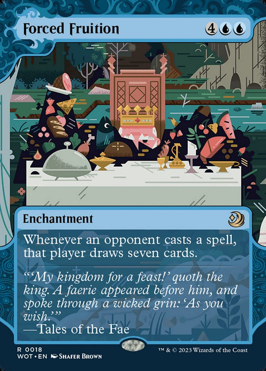 Forced Fruition (#018) - (Foil): Wilds of Eldraine: Enchanting Tales