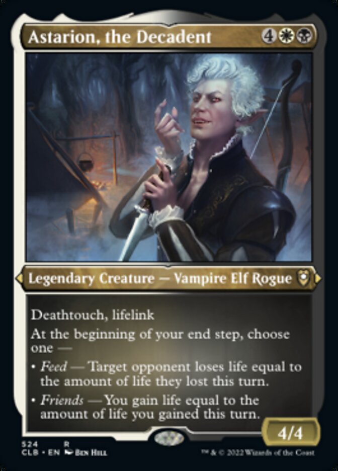 Astarion, the Decadent (Foil Etched) - (Foil): Commander Legends: Battle for Baldur's Gate