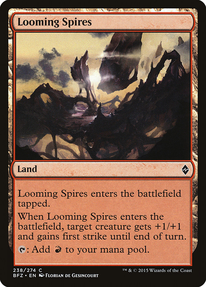 Looming Spires - (Foil): Battle for Zendikar