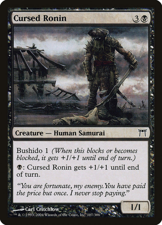 Cursed Ronin - (Foil): Champions of Kamigawa