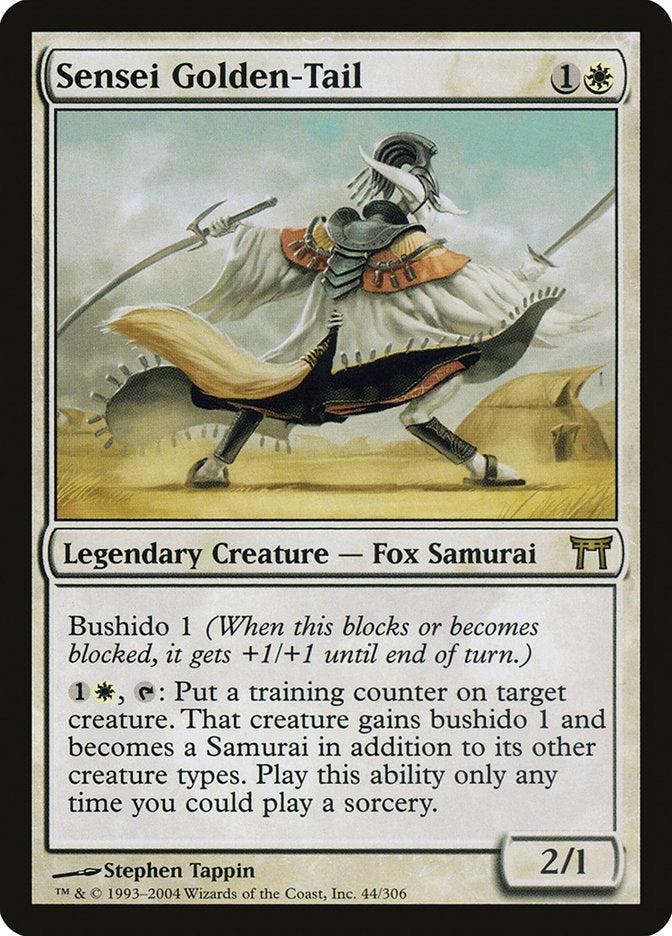 Sensei Golden-Tail - (Foil): Champions of Kamigawa