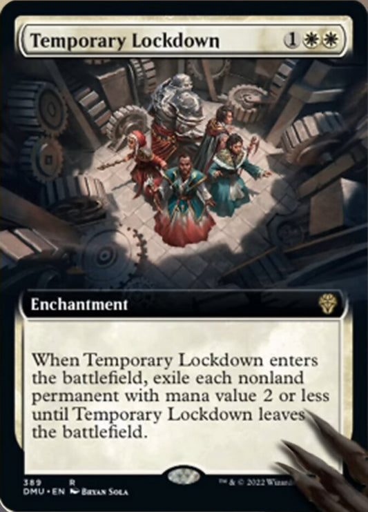 Temporary Lockdown (Extended Art) - (Foil): Dominaria United