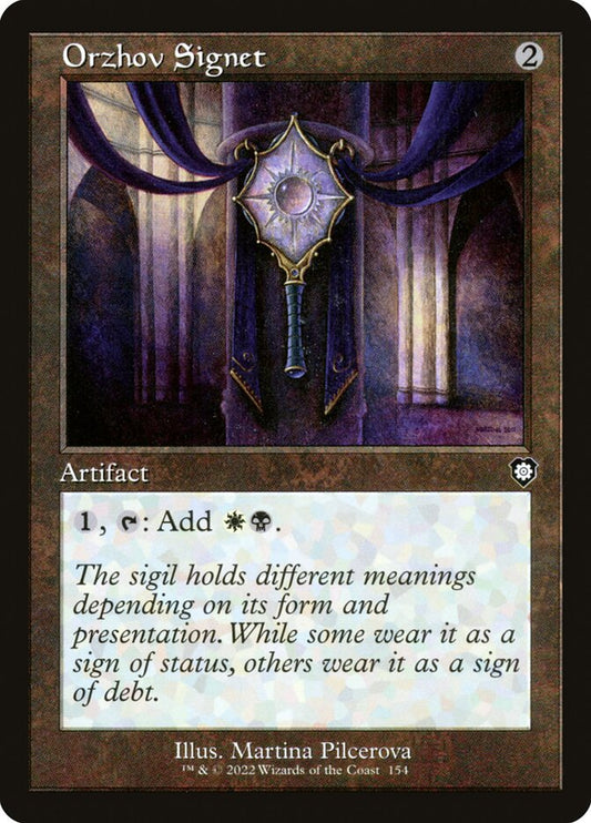 Orzhov Signet (Retro Frame): The Brothers' War Commander