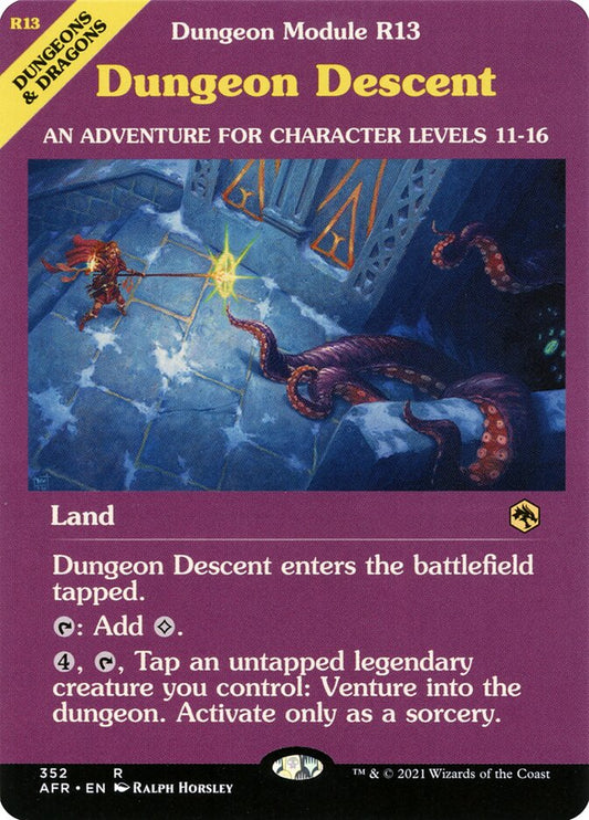 Dungeon Descent (Showcase) - (Foil): Adventures in the Forgotten Realms