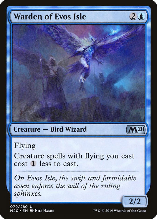 Warden of Evos Isle - (Foil): Core Set 2020