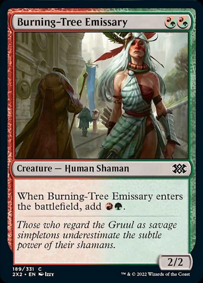 Burning-Tree Emissary - (Foil): Double Masters 2022