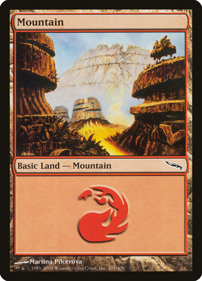 Mountain (#301) - (Foil): Mirrodin