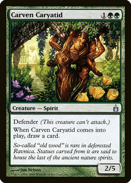 Carven Caryatid - (Foil): Ravnica: City of Guilds