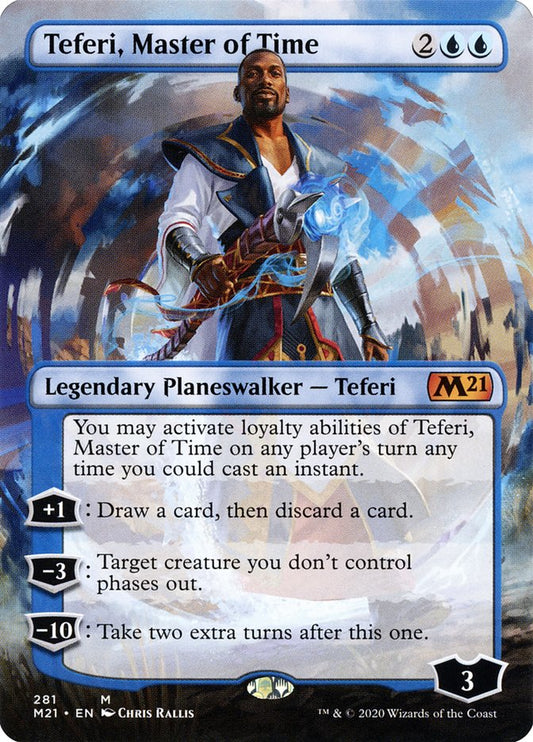 Teferi, Master of Time (Borderless): Core Set 2021