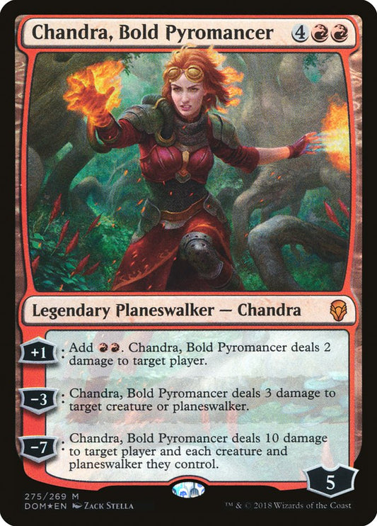 Chandra, Bold Pyromancer (Planeswalker Deck) - (Foil): Dominaria