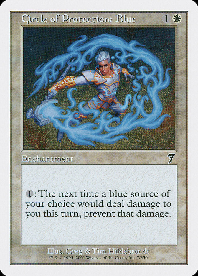 Circle of Protection: Blue - (Foil): Seventh Edition