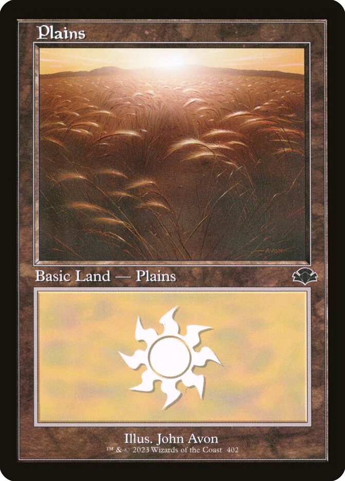 Plains (#402) (Retro Frame): Dominaria Remastered