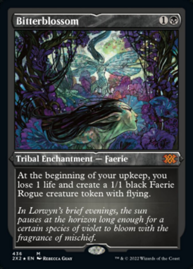 Bitterblossom (Foil Etched) - (Foil): Double Masters 2022