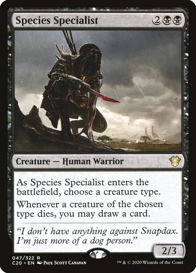 Species Specialist: Commander 2020