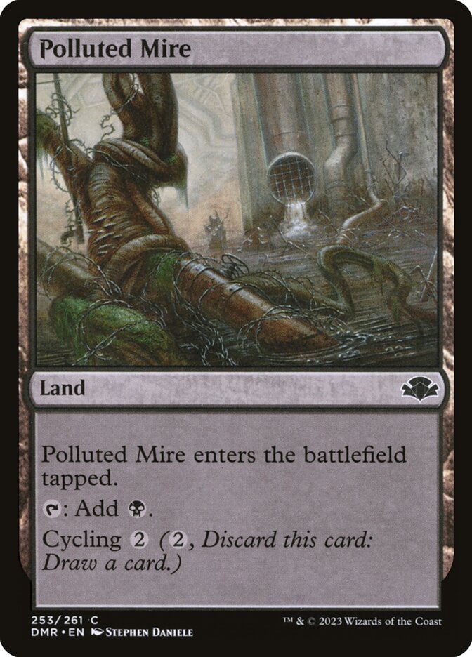 Polluted Mire - (Foil): Dominaria Remastered