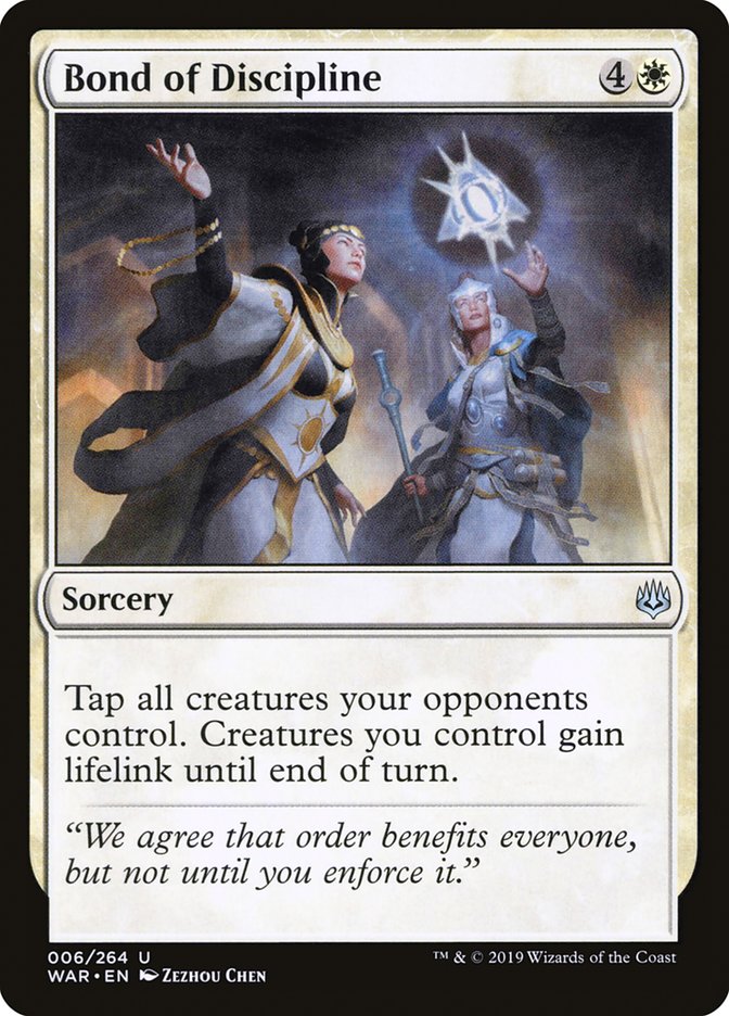 Bond of Discipline - (Foil): War of the Spark