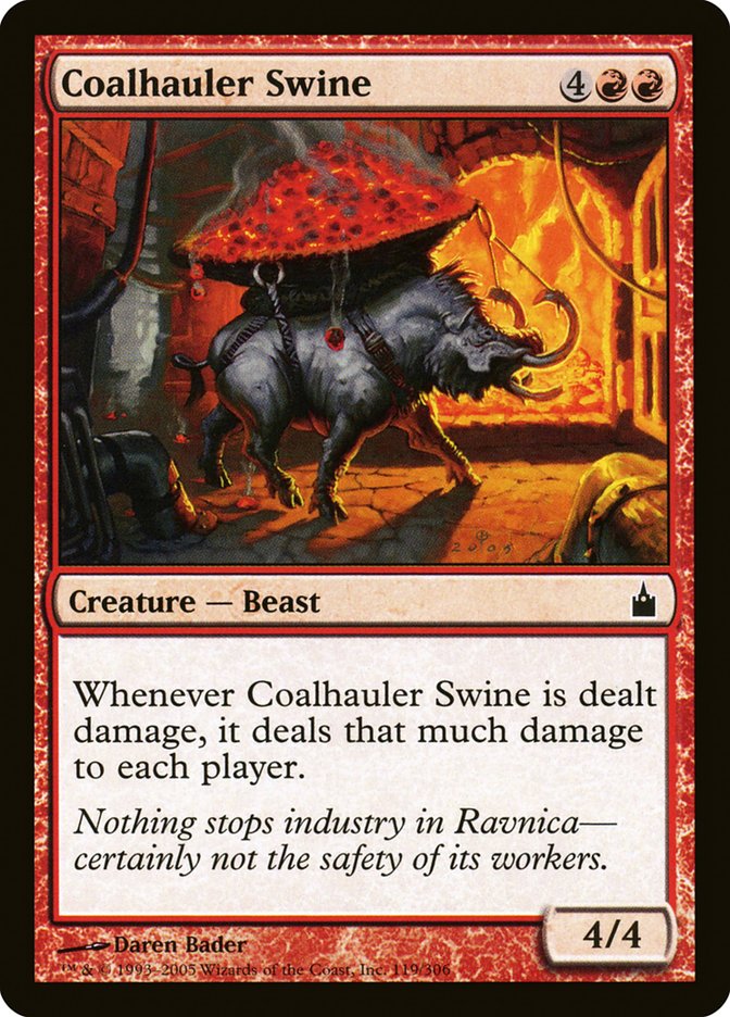 Coalhauler Swine - (Foil): Ravnica: City of Guilds