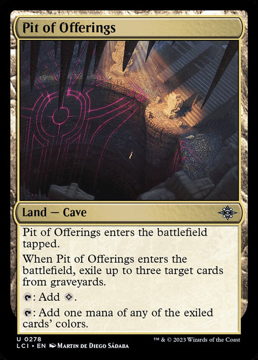 Pit of Offerings - (Foil): Lost Caverns of Ixalan