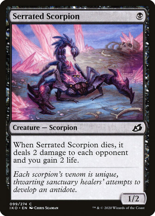 Serrated Scorpion - (Foil): Ikoria: Lair of Behemoths