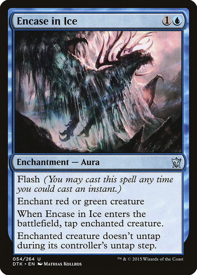 Encase in Ice - (Foil): Dragons of Tarkir