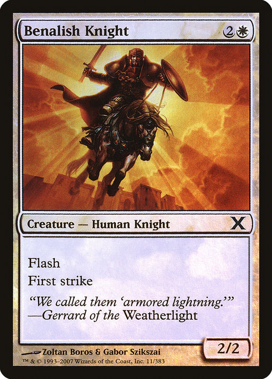 Benalish Knight - (Foil): Tenth Edition