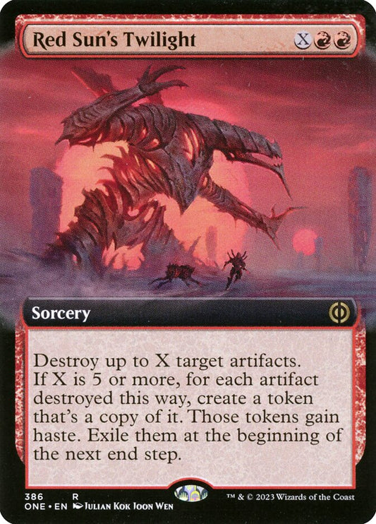 Red Sun's Twilight (Extended Art) - (Foil): Phyrexia: All Will Be One