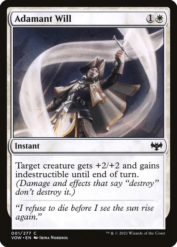 Adamant Will - (Foil): Innistrad: Crimson Vow