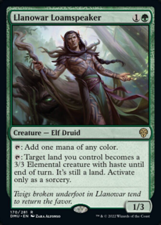 Llanowar Loamspeaker: Dominaria United