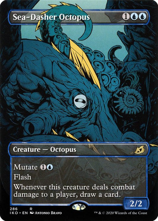 Sea-Dasher Octopus (Showcase) - (Foil): Ikoria: Lair of Behemoths