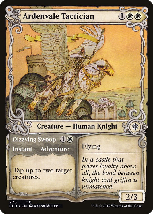 Ardenvale Tactician // Dizzying Swoop - (Foil): Throne of Eldraine