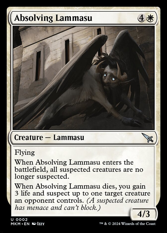 Absolving Lammasu - (Foil): Murders at Karlov Manor