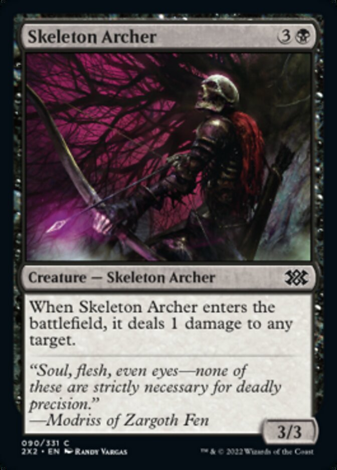 Skeleton Archer - (Foil): Double Masters 2022