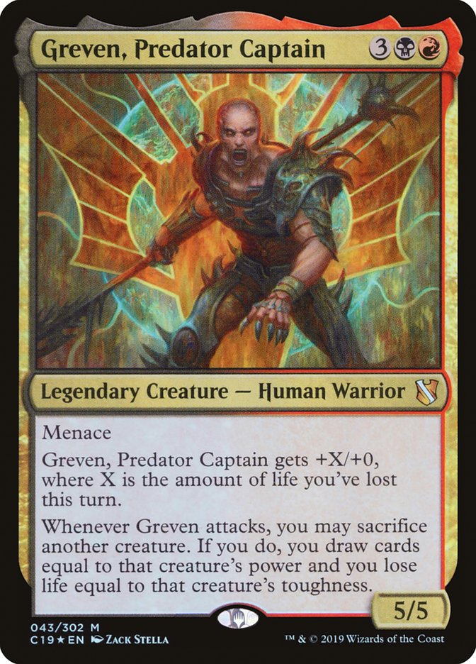 Greven, Predator Captain - (Foil): Commander 2019