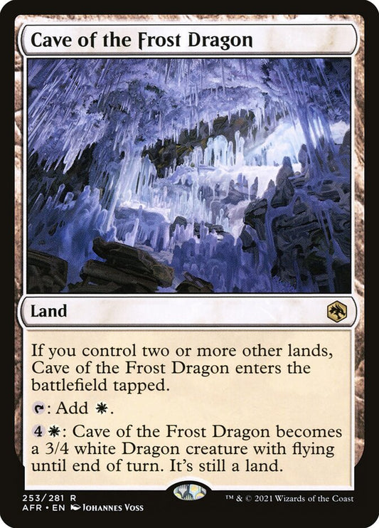 Cave of the Frost Dragon - (Foil): Adventures in the Forgotten Realms