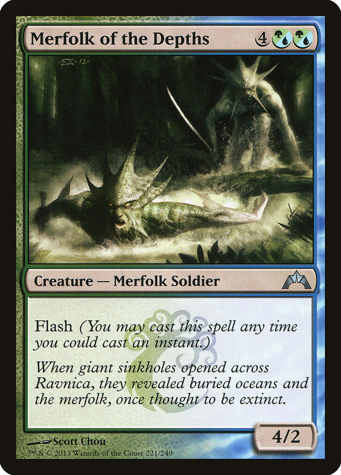 Merfolk of the Depths - (Foil): Gatecrash