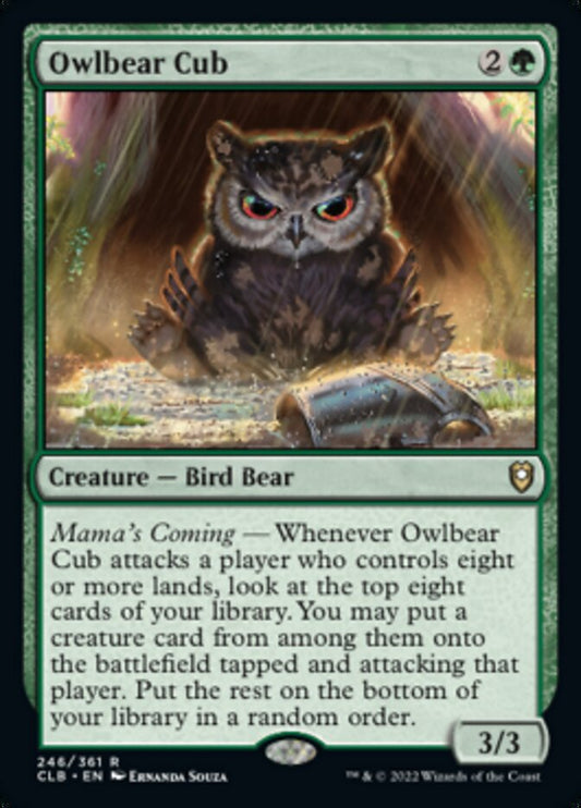 Owlbear Cub - (Foil): Commander Legends: Battle for Baldur's Gate