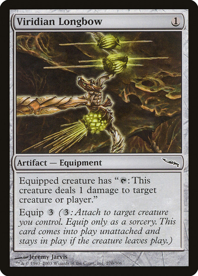 Viridian Longbow - (Foil): Mirrodin