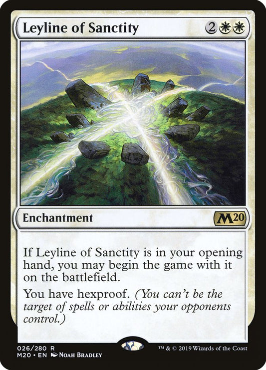 Leyline of Sanctity - (Foil): Core Set 2020