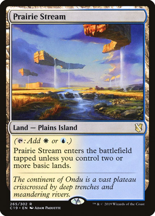 Prairie Stream: Commander 2019